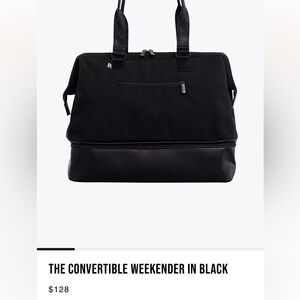 (Sold) Beis Convertible Weekender in Black